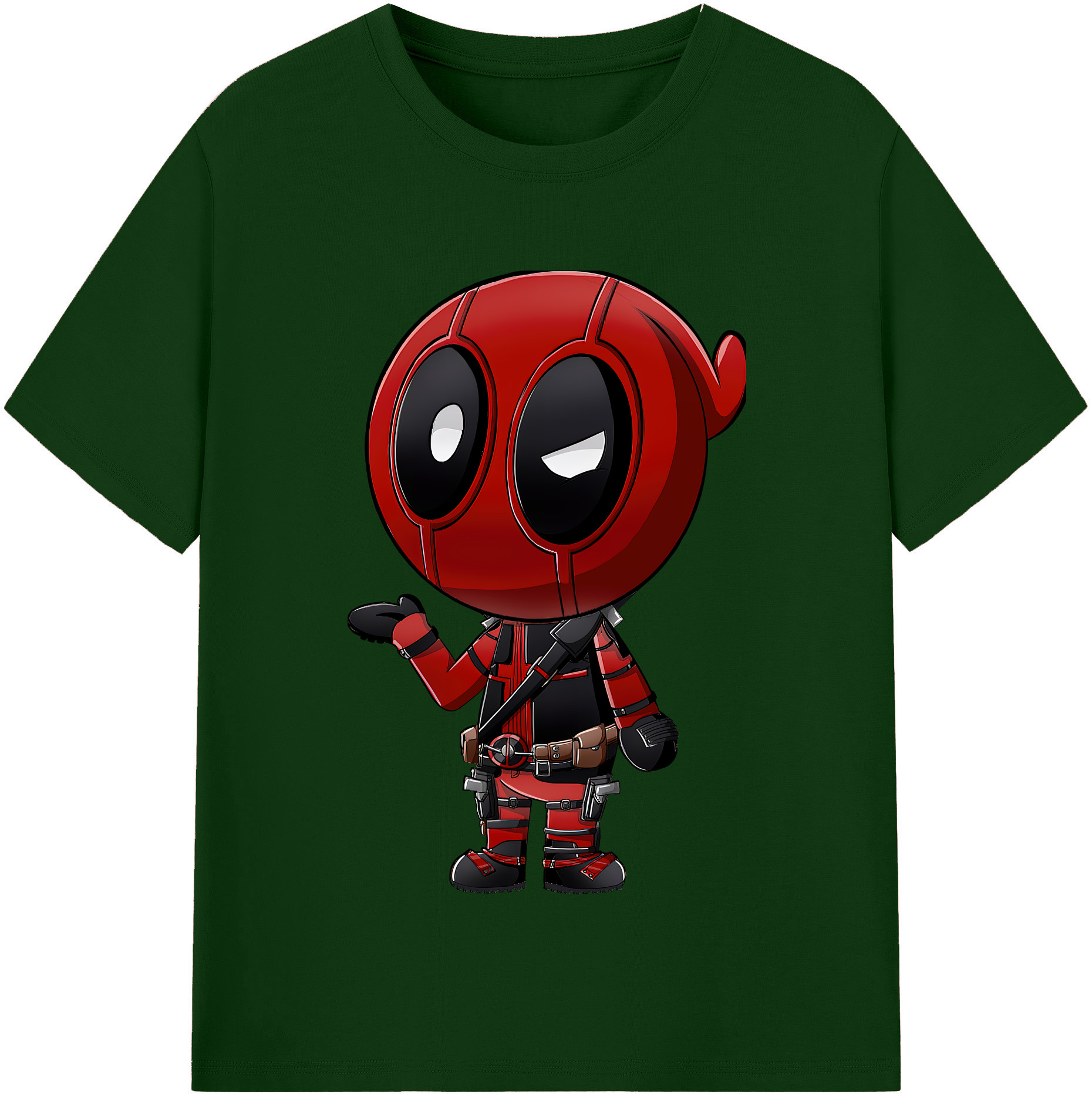 （画像用） Deadpool デッドプール 綿100％半袖Tシャツ（フロントプリント）